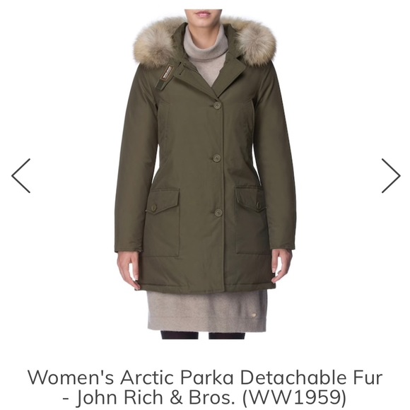woolrich olive parka